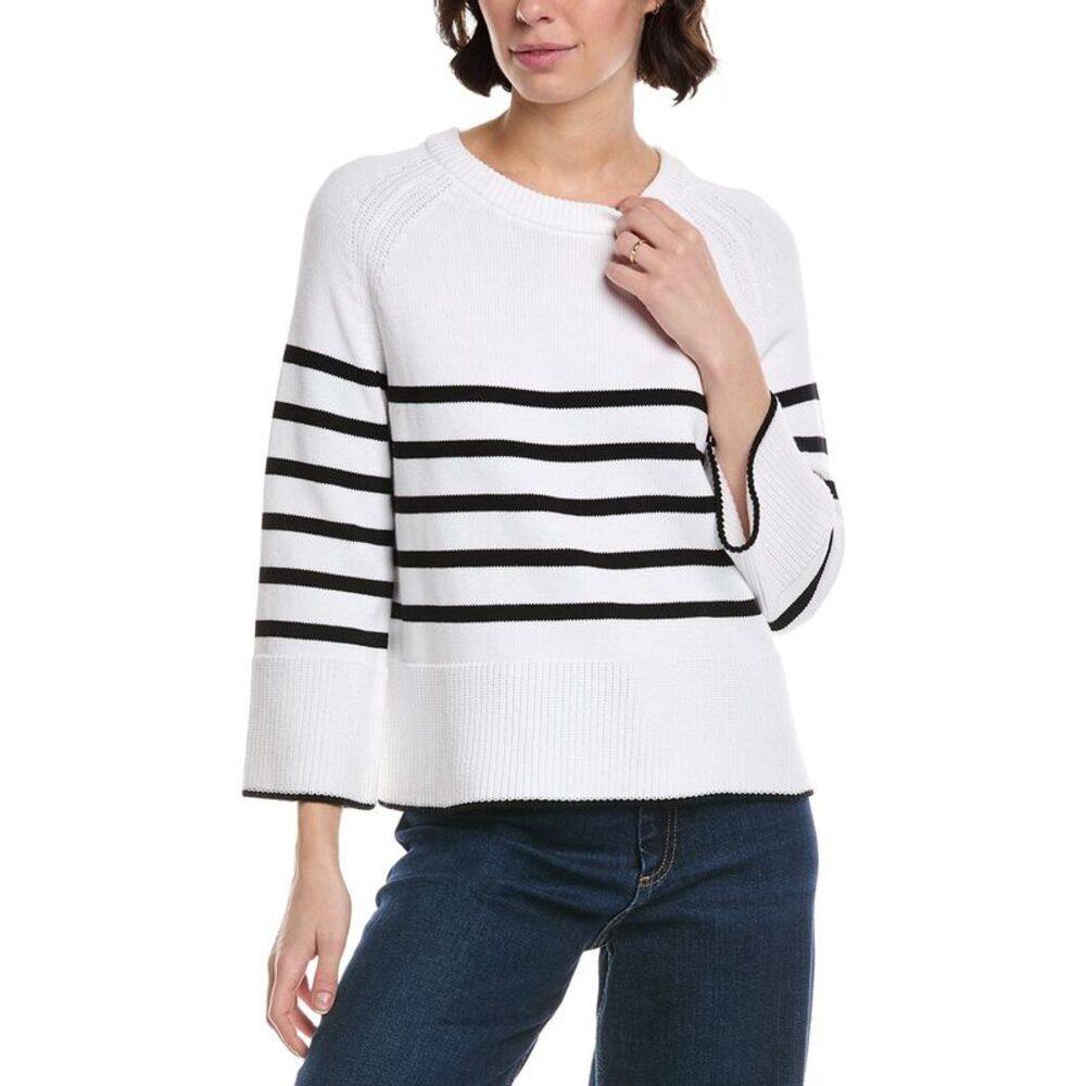 Metric Knits Womens  Sweater, White